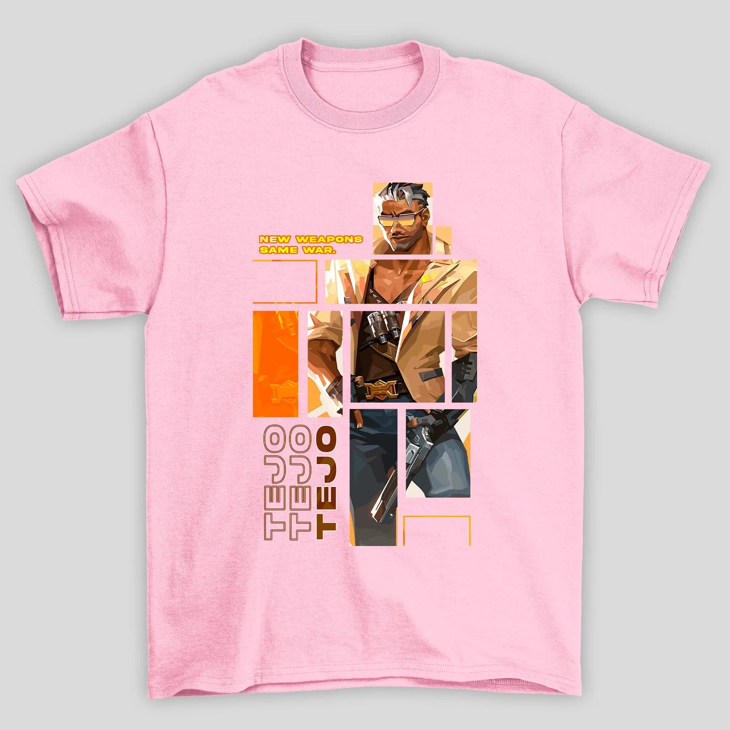 Camiseta Básica Unissex Tejo Quadrados Valorant