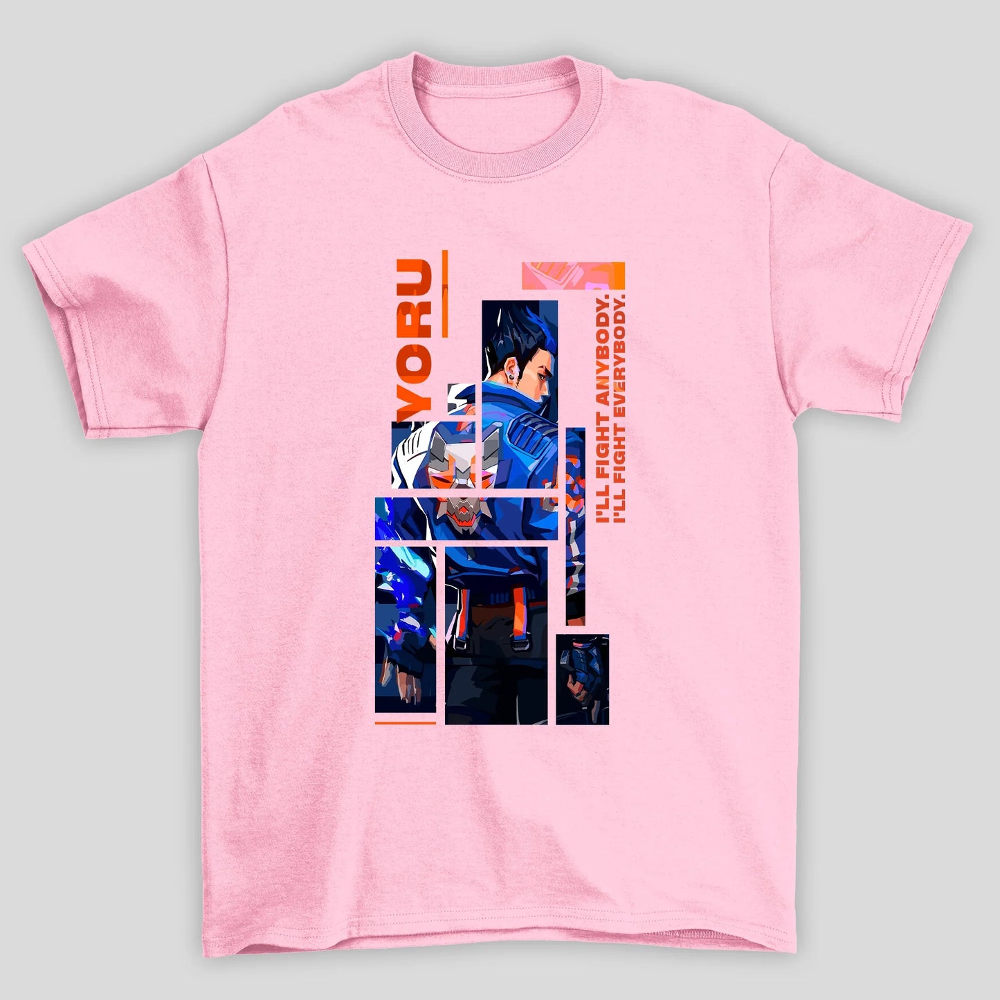 Camiseta Básica Unissex Yoru Quadrados Valorant