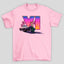 Camiseta Básica Unissex GTA Lucia E Jason Camionete Logo