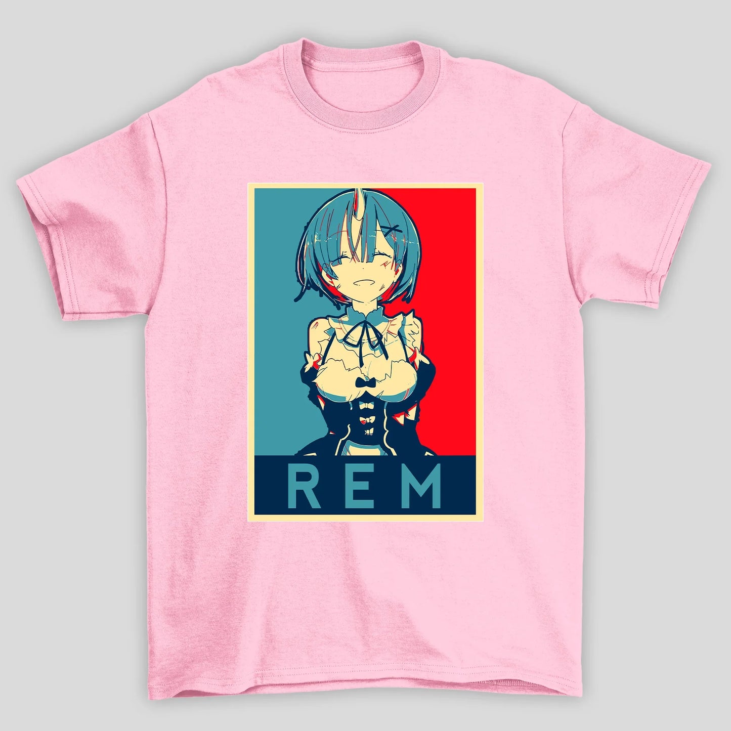 Camiseta Básica Unissex Rem Poster Pop Re Zero