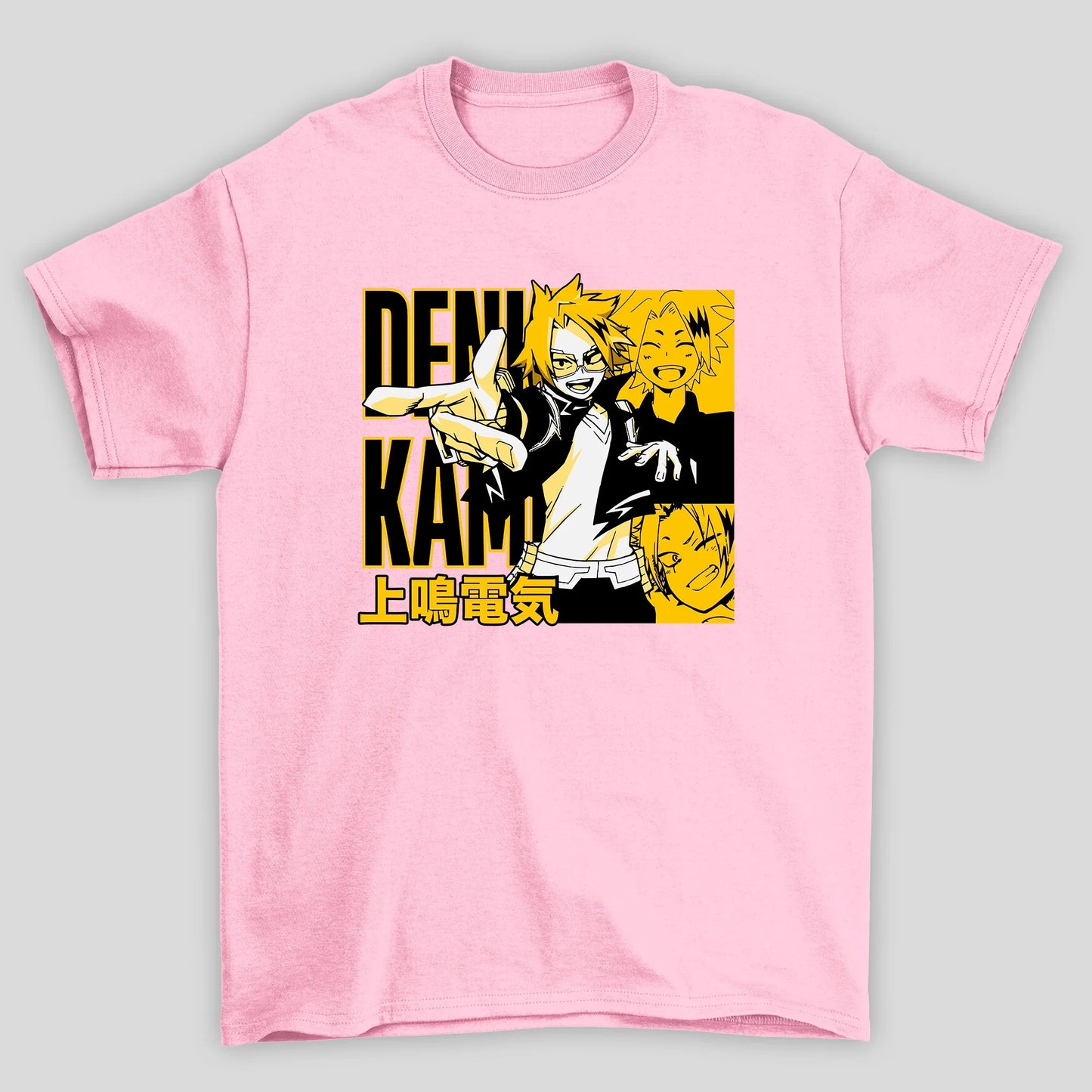Camiseta Básica Unissex Denki Kanji Boku No Hero