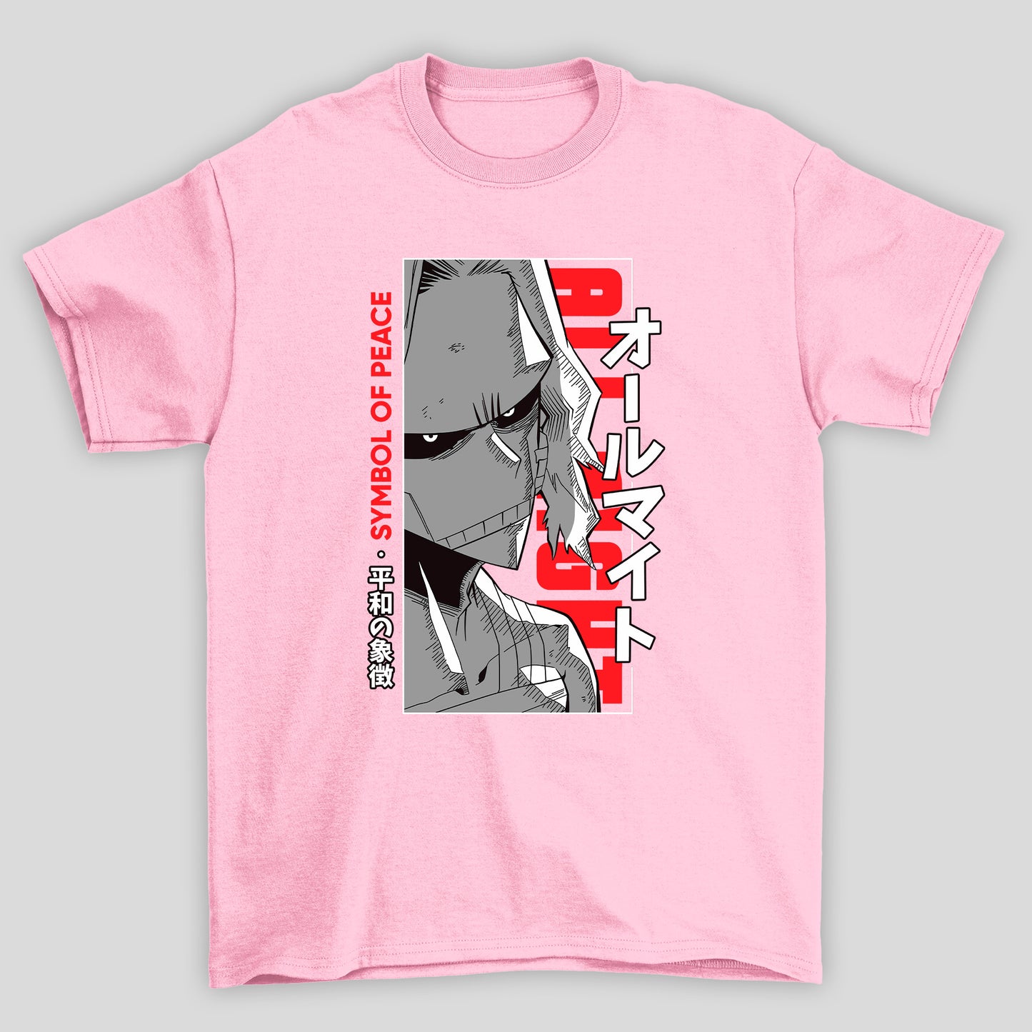 Camiseta Básica Unissex All might Rosto Fraco Boku No Hero