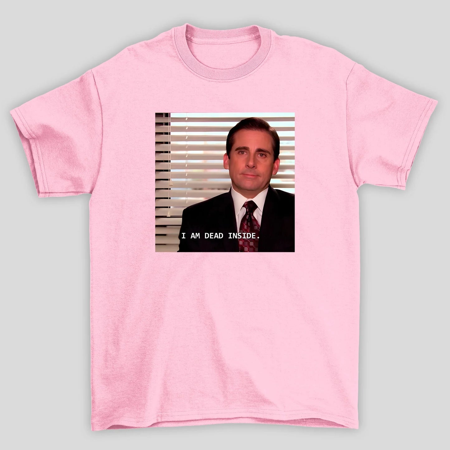 Camiseta Básica Unissex The Office Meme Dead Inside