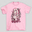 Camiseta Básica Unissex Zero Two Kanji Flores Darling In The Franxx