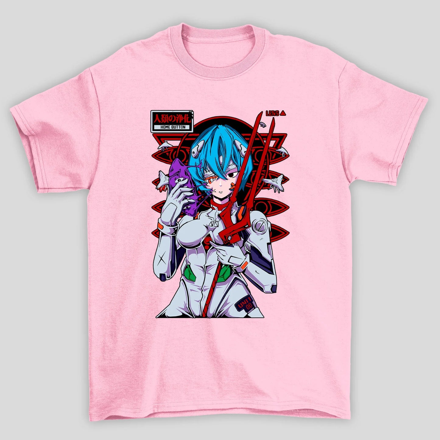 Camiseta Básica Unissex Rei Olhos Evangelion
