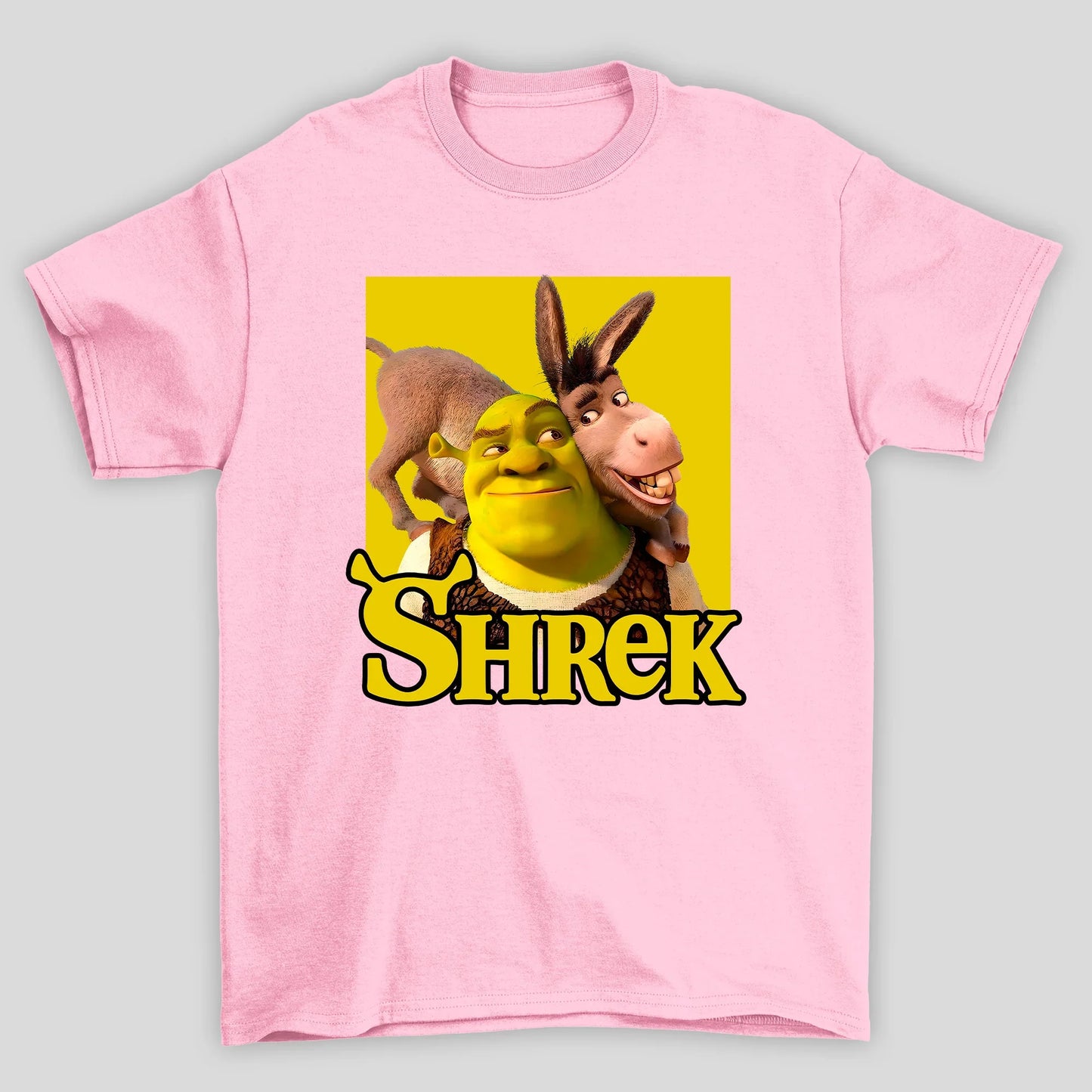 Camiseta Básica Unissex Shrek e Burro