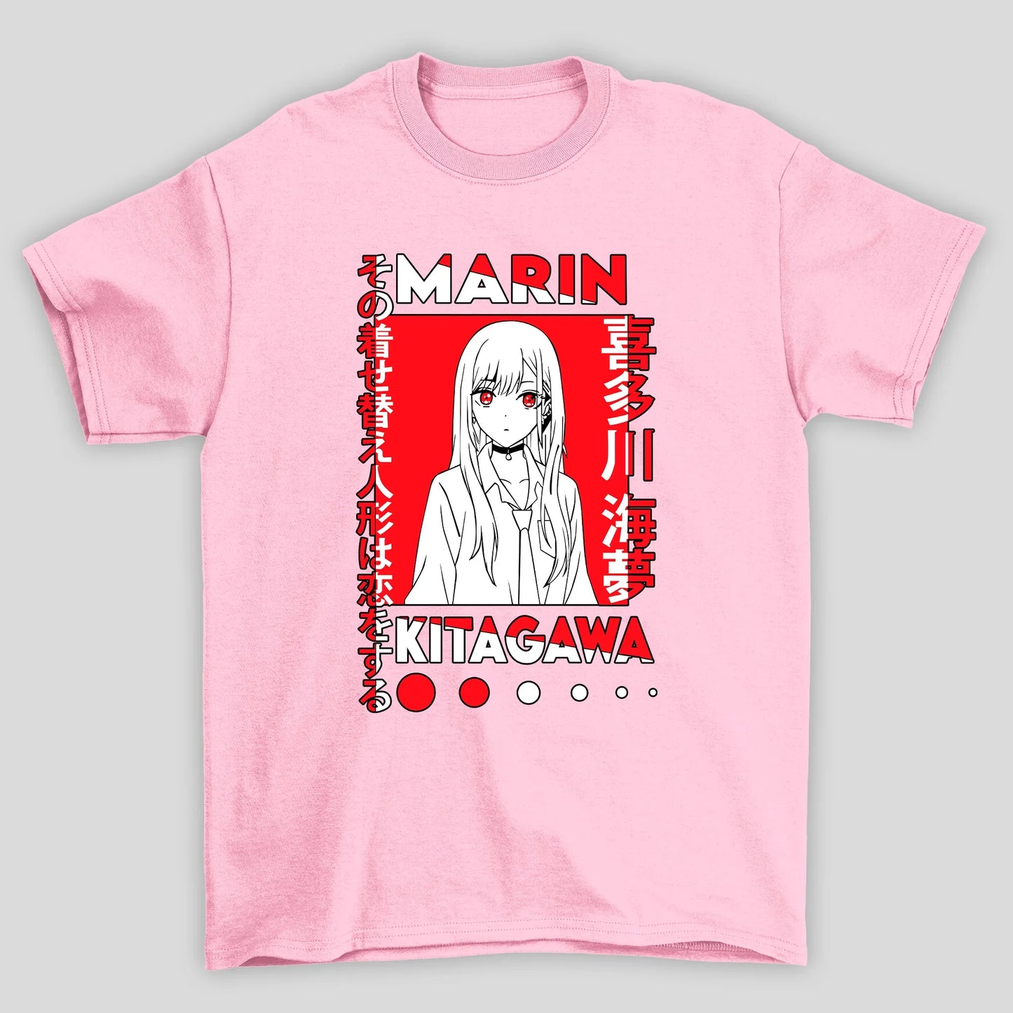 Camiseta Básica Unissex Marin Kitagawa Kanji My Dress Up Darling