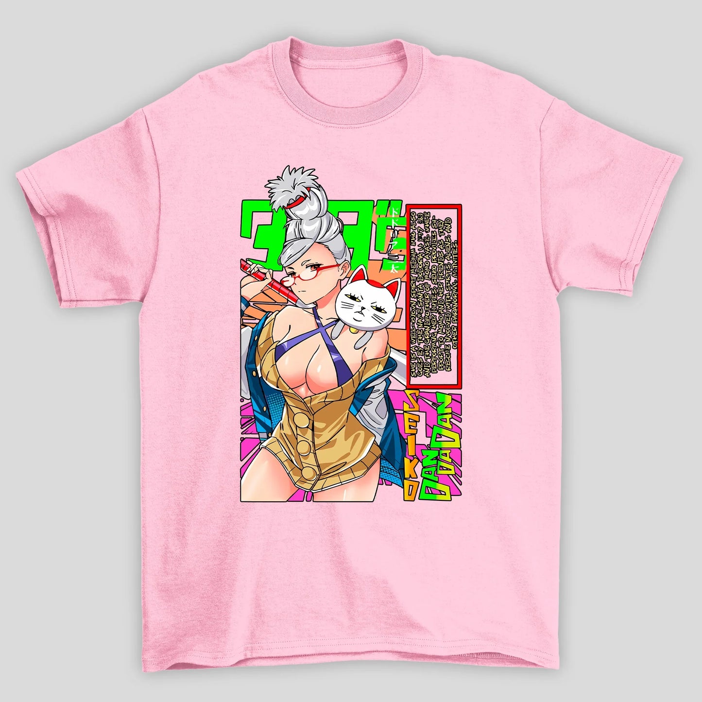 Camiseta Básica Unissex Seiko Ayase Velha Turbo Kanji Dandadan