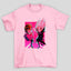 Camiseta Básica Unissex Momo Ayase e Okarun Dandadan