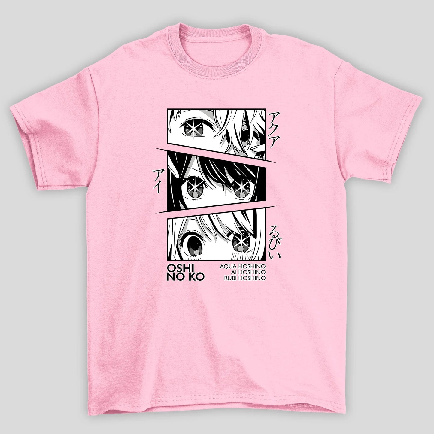 Camiseta Básica Unissex OLHOS Ai Hoshino e Filhos Oshi No Ko