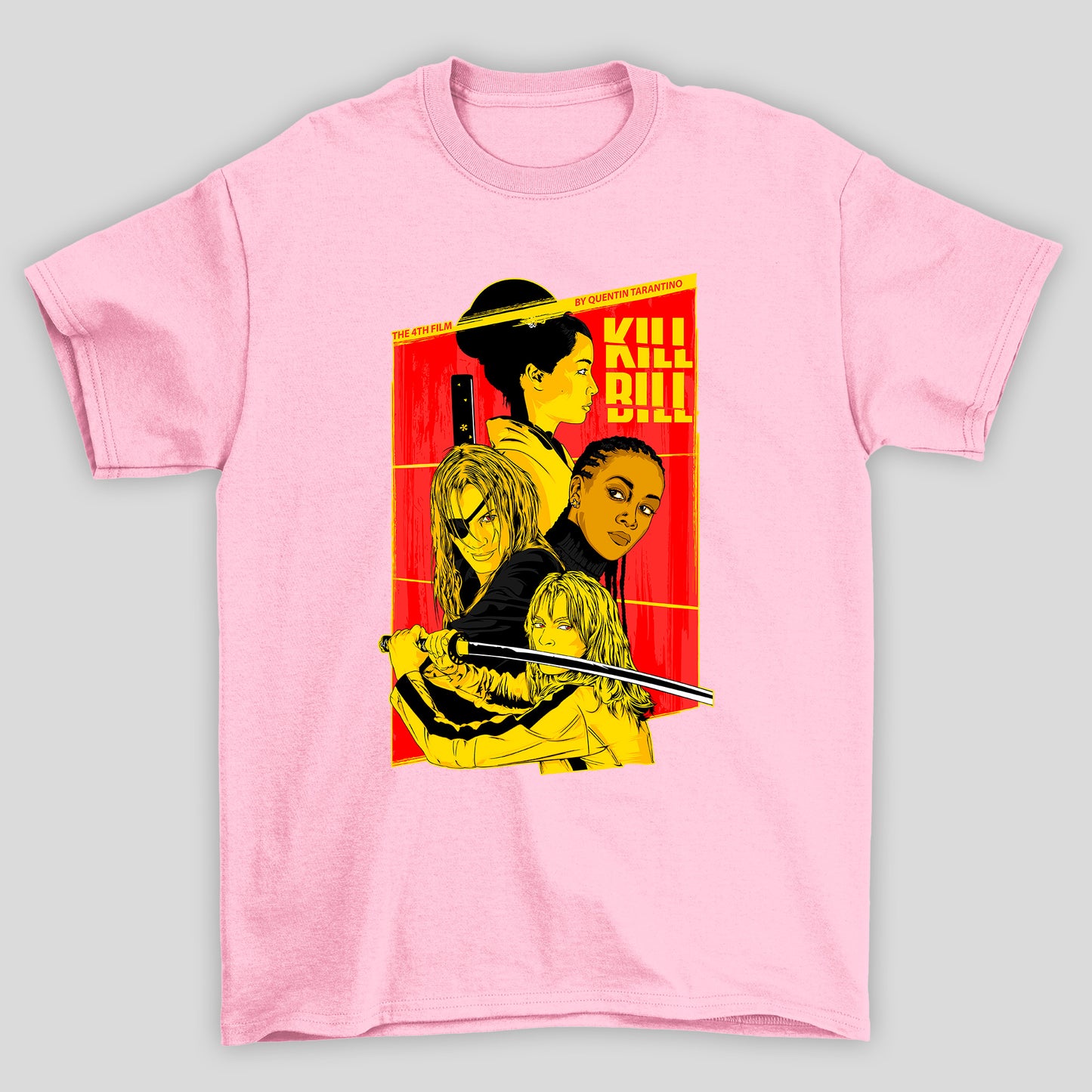 Camiseta Básica Unissex Kill Bill Personagens Femininas