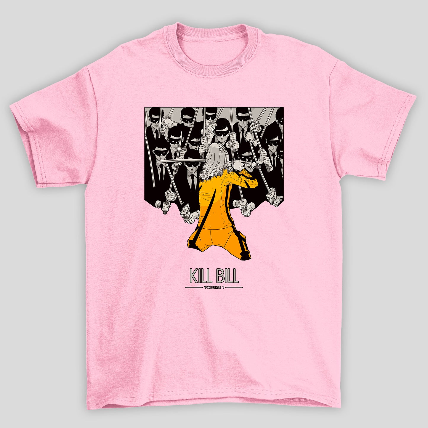 Camiseta Básica Unissex Kill Bill Arte Mascarados Espadas