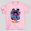 Camiseta Básica Unissex Arte Pop Azul Magenta Pulp Fiction