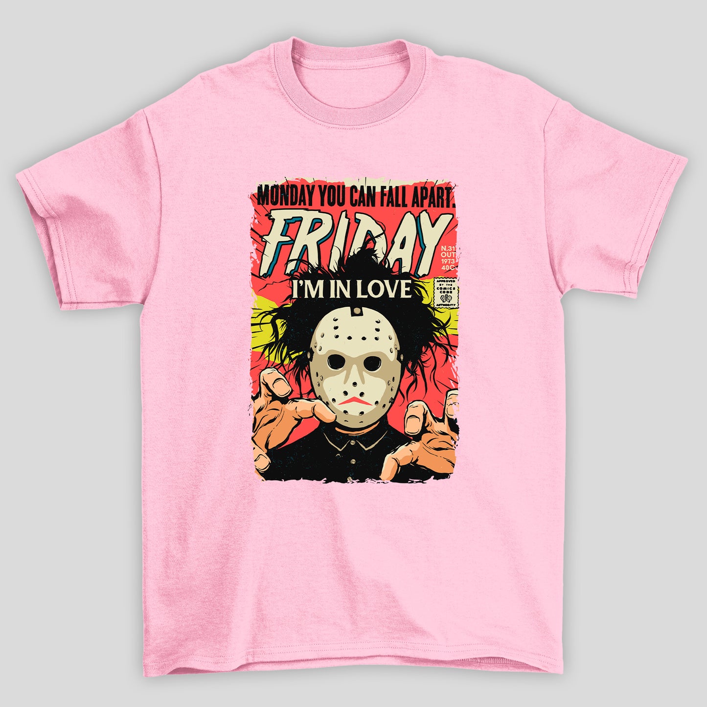 Camiseta Básica Unissex Fridey I'm In Love Sexta Feira 13