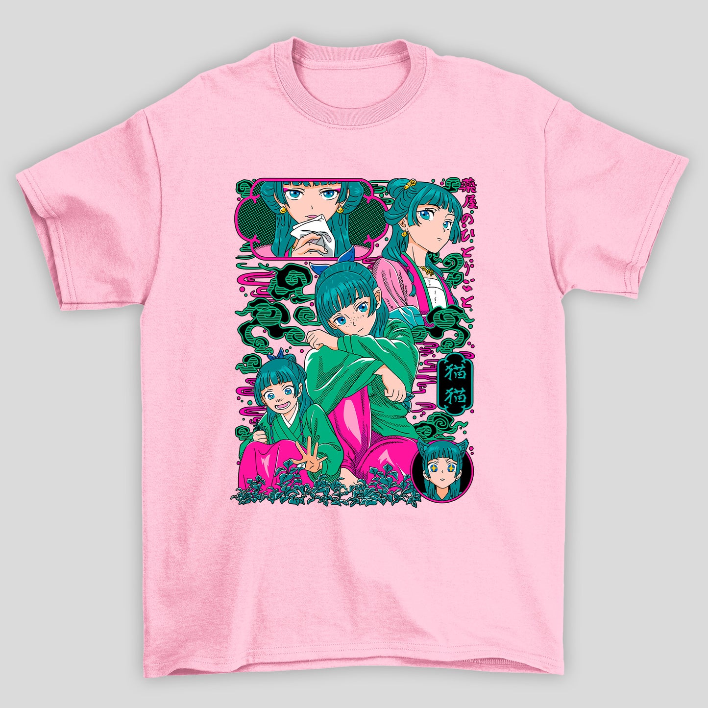 Camiseta Básica Unissex The Apothecary Diaries Nuvem Verde