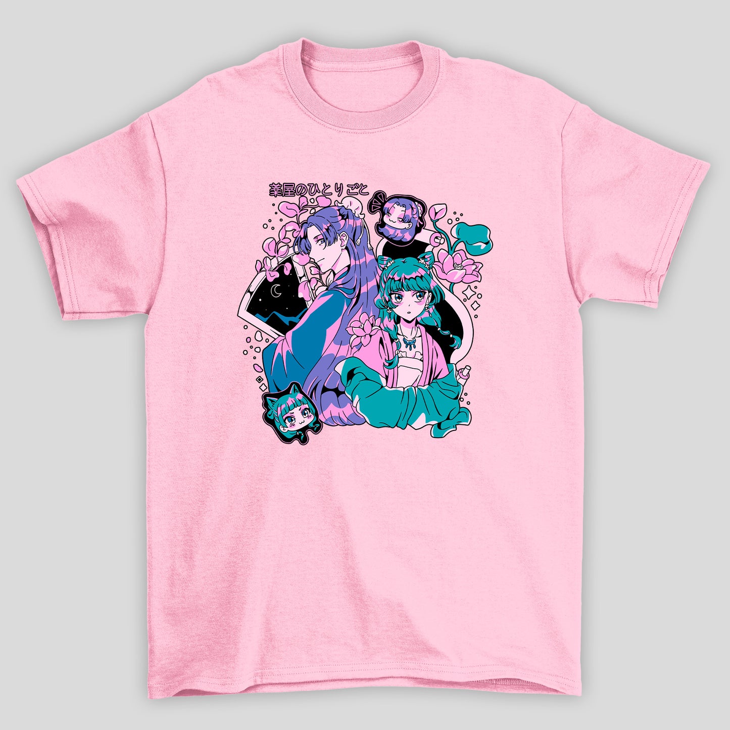 Camiseta Básica Unissex Maomao Ah-Duo Kanji The Apothecary Diaries