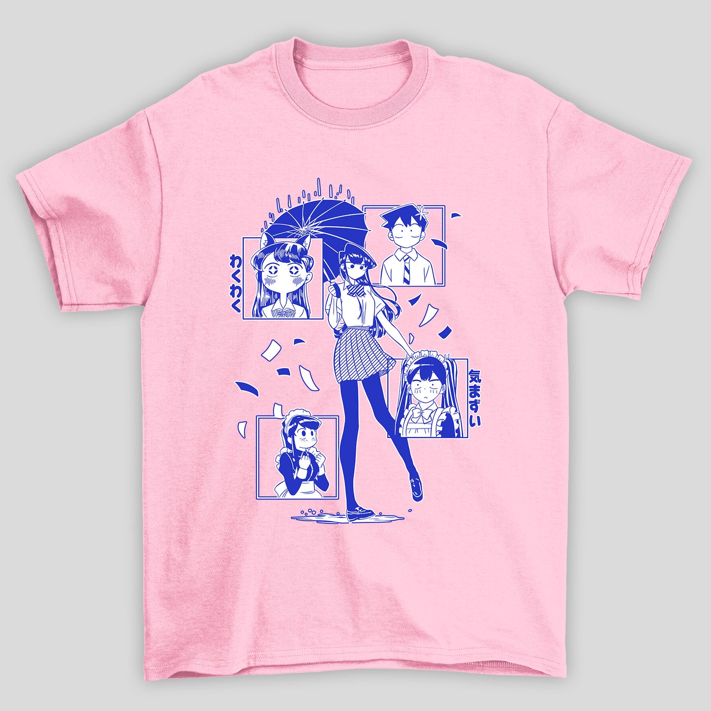 Camiseta Básica Unissex Komi Guarda Chuva Tadano Komi Cants Communicate