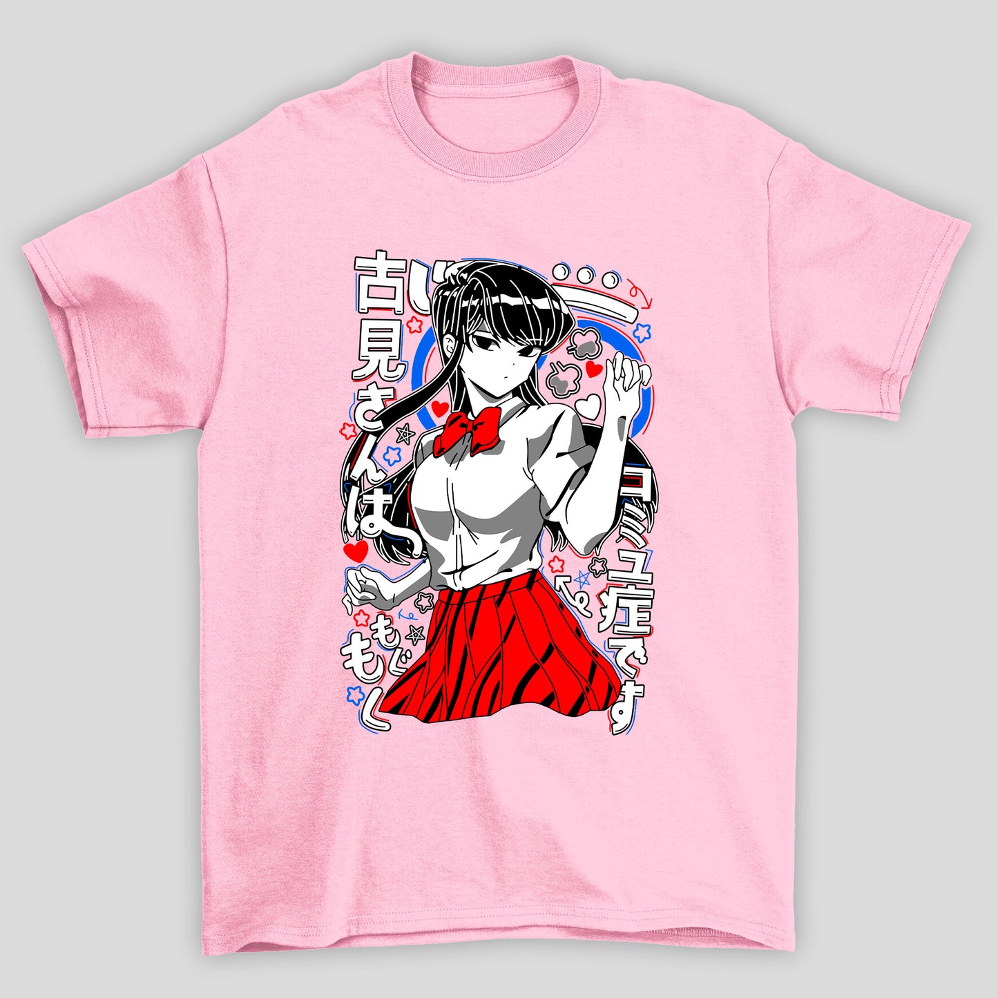 Camiseta Básica Unissex Komi Kanji Coração Komi Cants Communicate