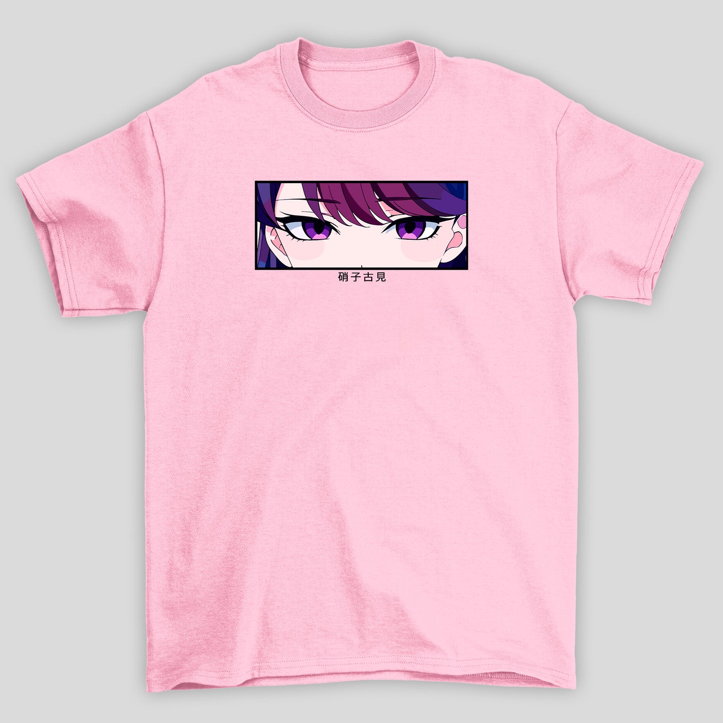 Camiseta Básica Unissex Komi Olhos Kanji Komi Cants Commnicate