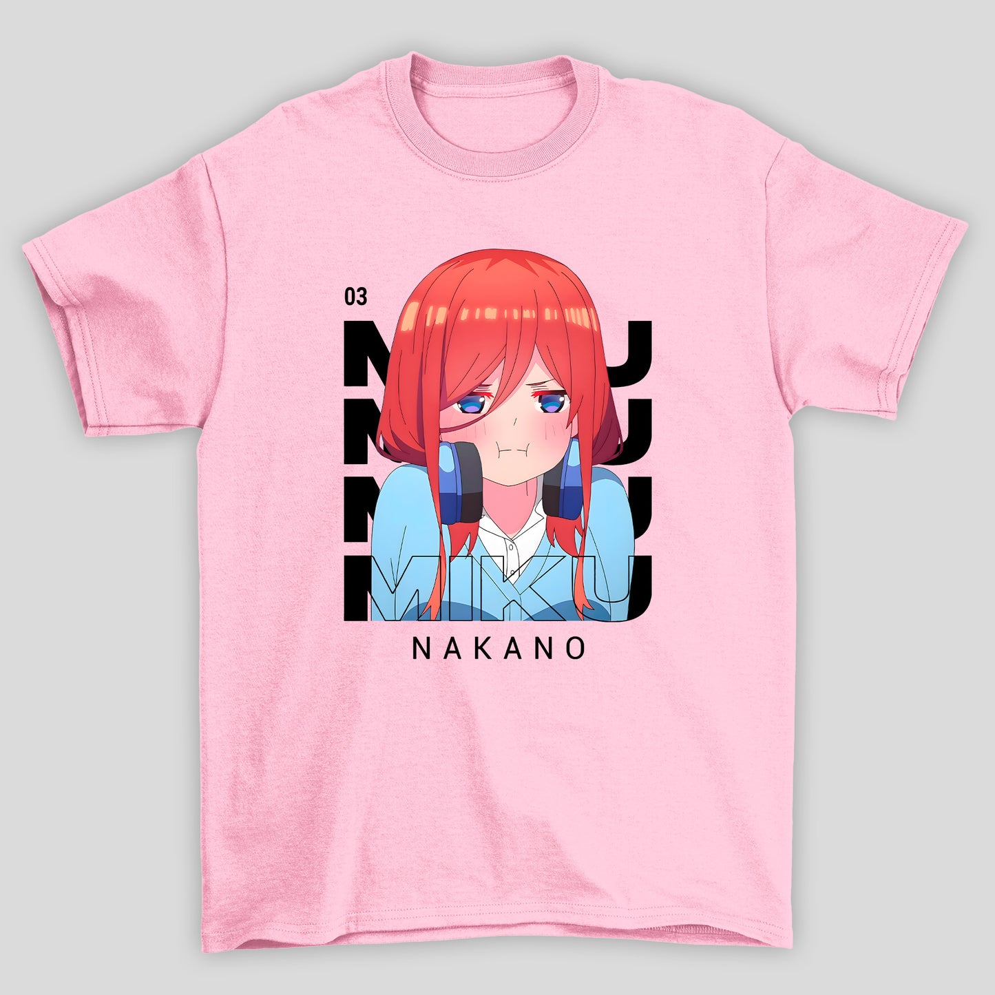 Camiseta Básica Unissex The Quintessential Quintuplets Miku Emburrada