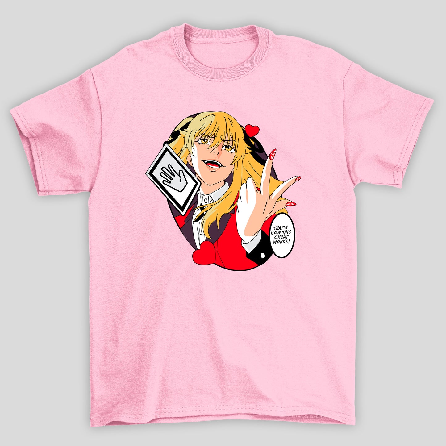 Camiseta Básica Unissex Mary Saotome Carta Kakegurui