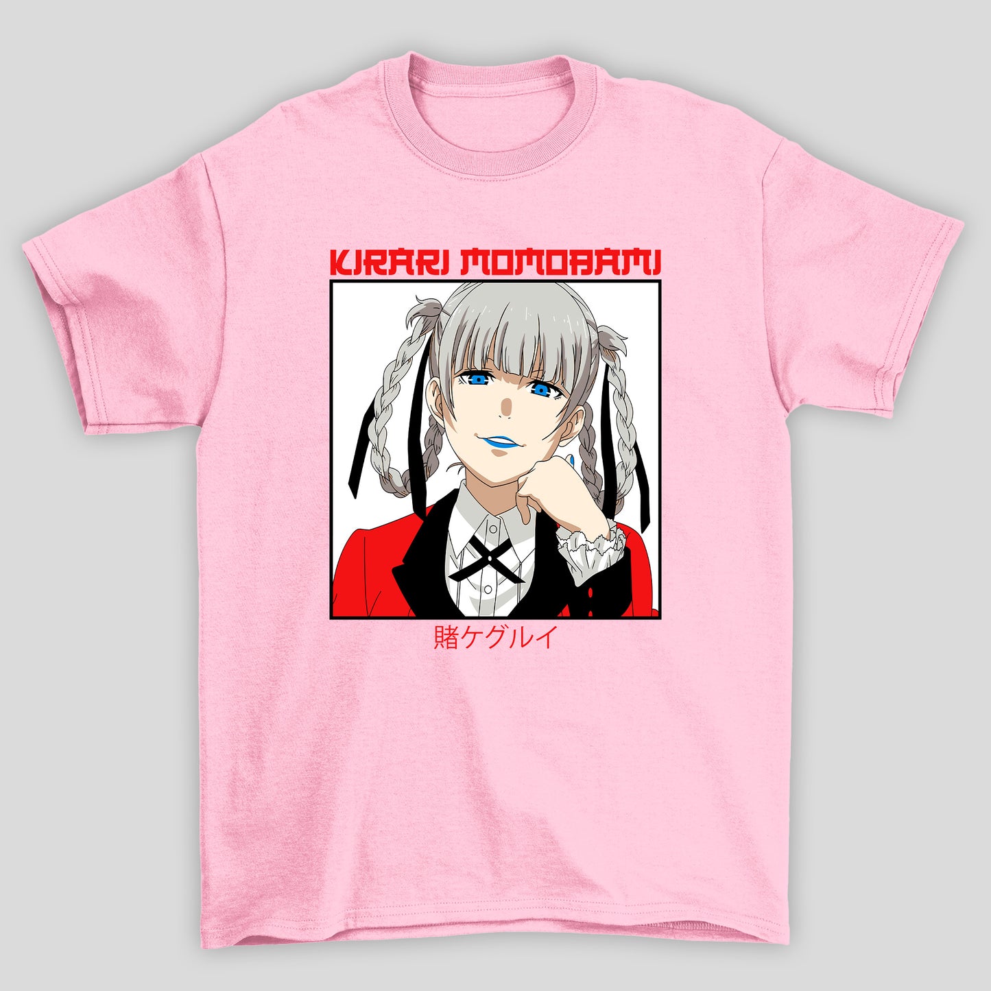 Camiseta Básica Unissex Kirari Momobami Kanji Kakegurui