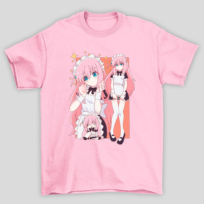 Camiseta Básica Unissex Gotou Hitori Maid Bocchi The Rock