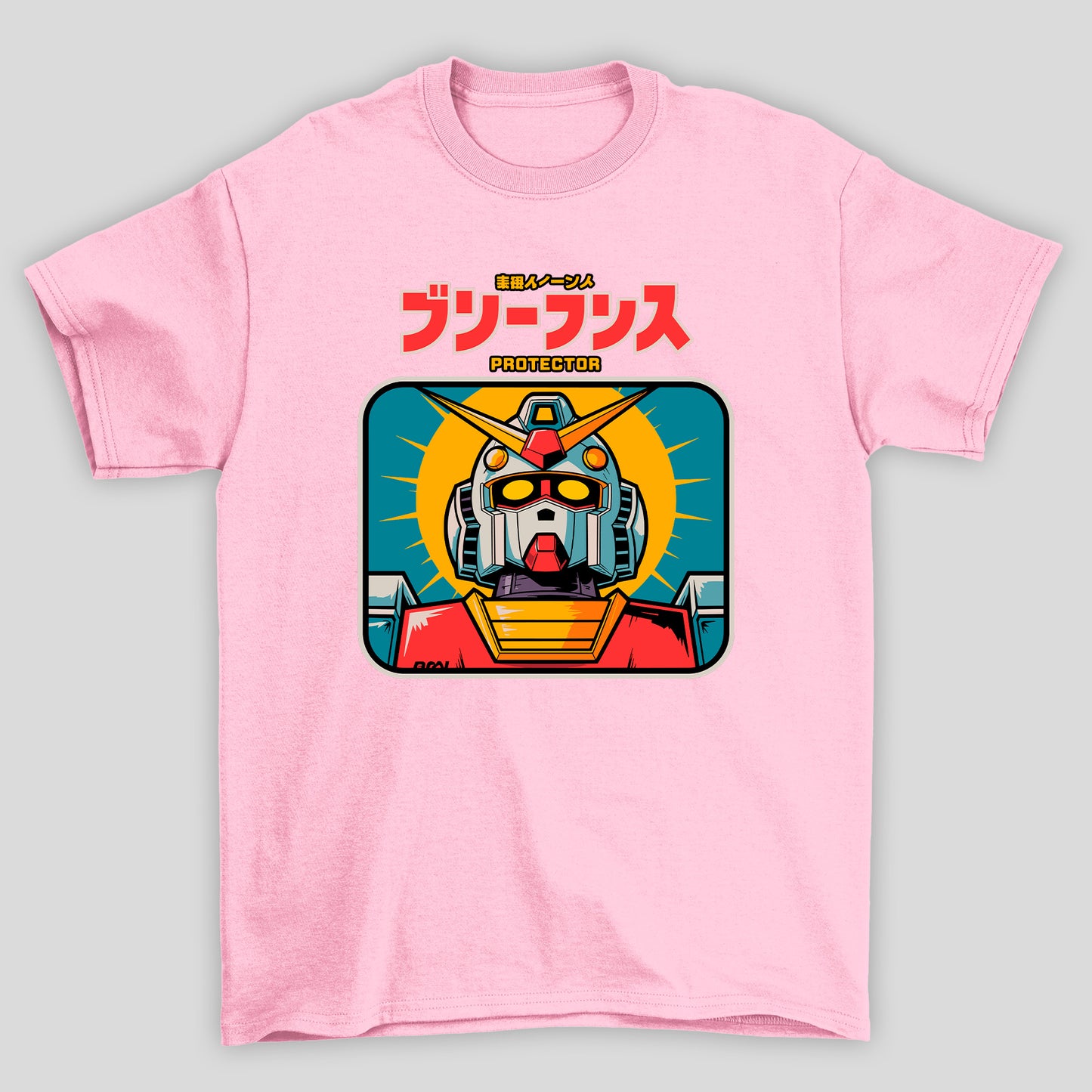 Camiseta Básica Unissex Gundam Kanji Protector