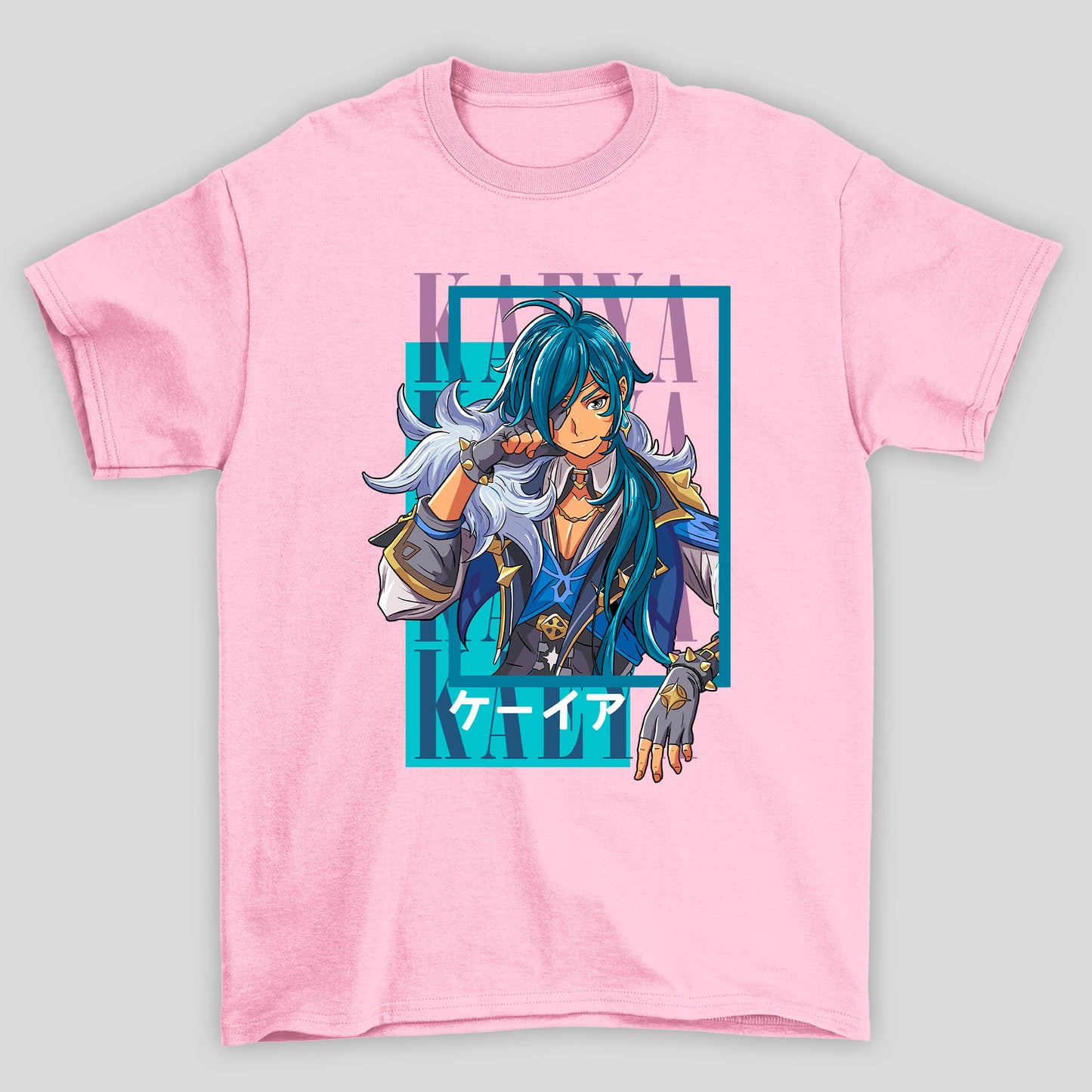 Camiseta Básica Unissex Kaeya Kaji Genshin