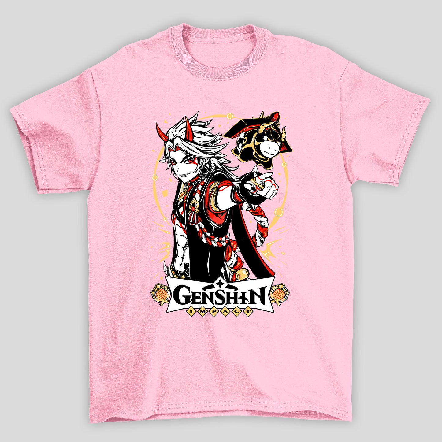 Camiseta Básica Unissex Arataki Itto Touro Genshin