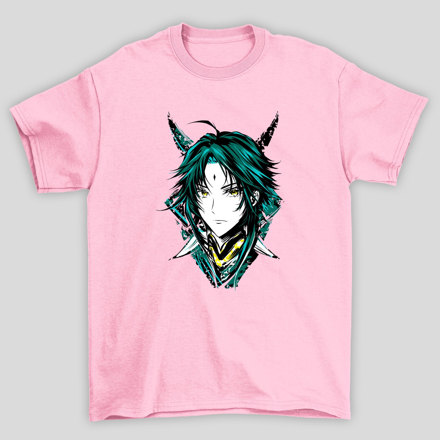 Camiseta Básica Unissex Xiao Rosto Genshin