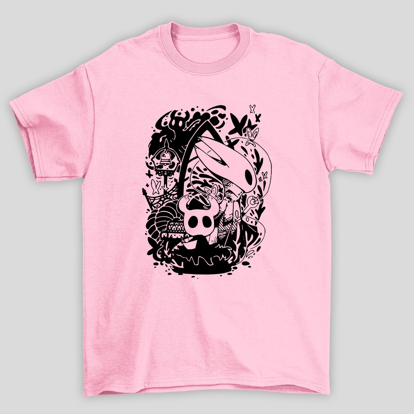 Camiseta Básica Unissex Hollow Knight Hornet Knight Silksong