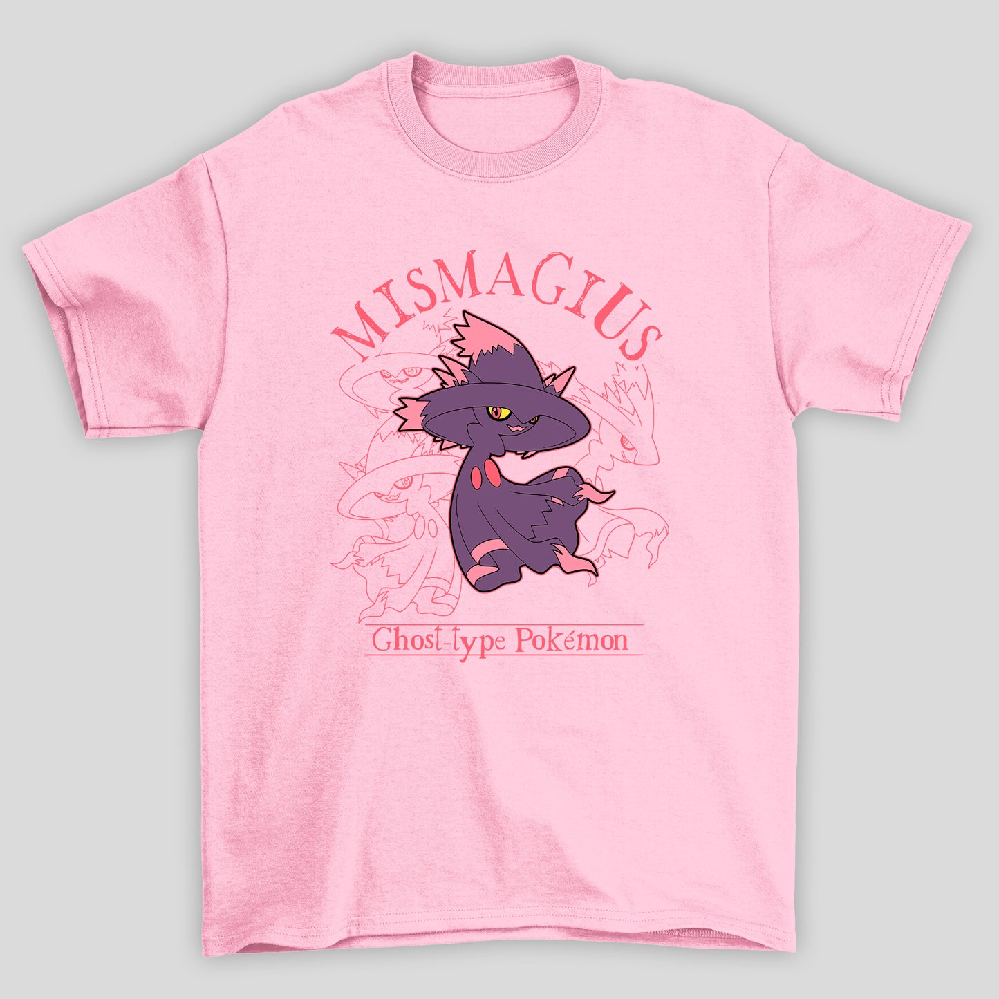 Camiseta Básica Unissex Mismagius Ghost Pokemon Halloween