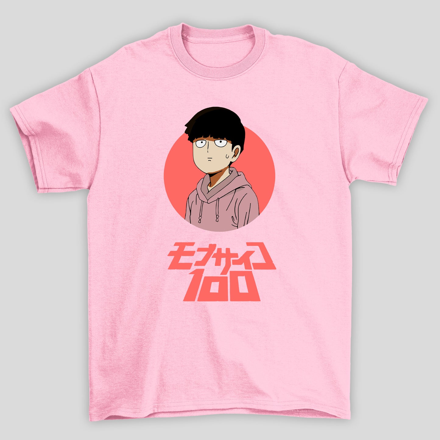 Camiseta Básica Unissex Shigeo Kageyama Circulo Kanji Mob Psycho 100