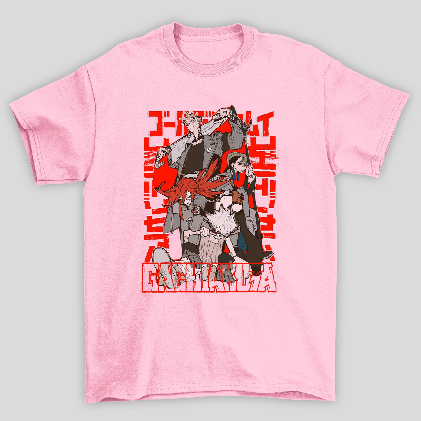 Camiseta Básica Unissex Personagens Kanji Gachiakuta