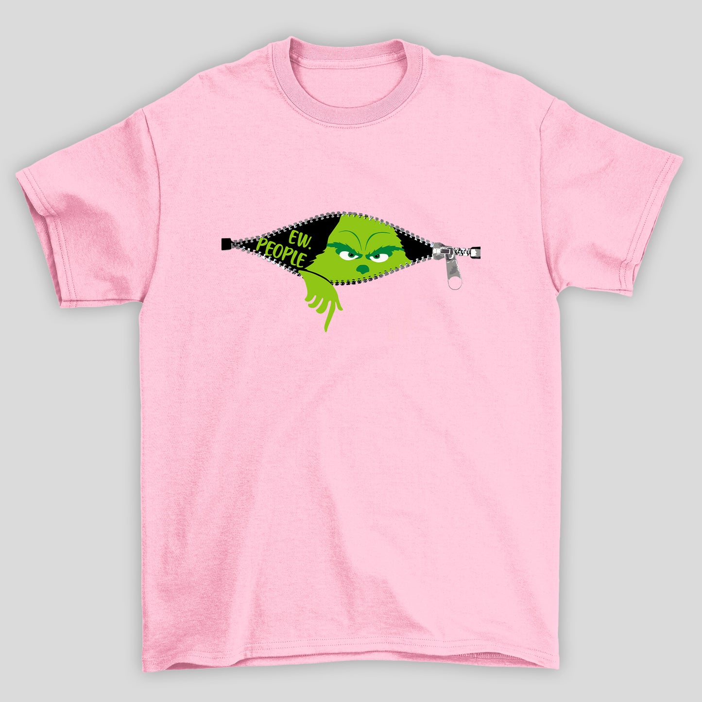 Camiseta Básica Unissex O Grinch Zíper