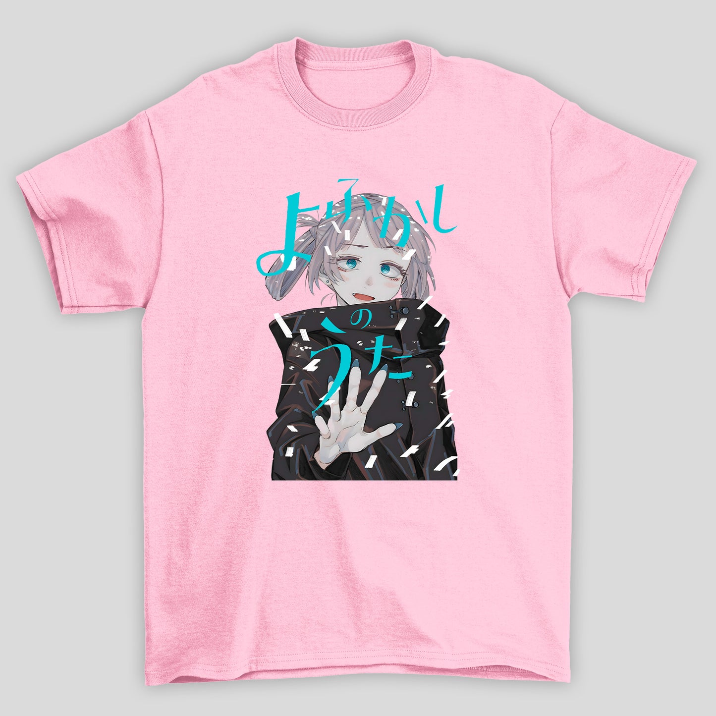Camiseta Básica Unissex Yofukashi No Uta Nazuna Nanakusa Kanji Azul