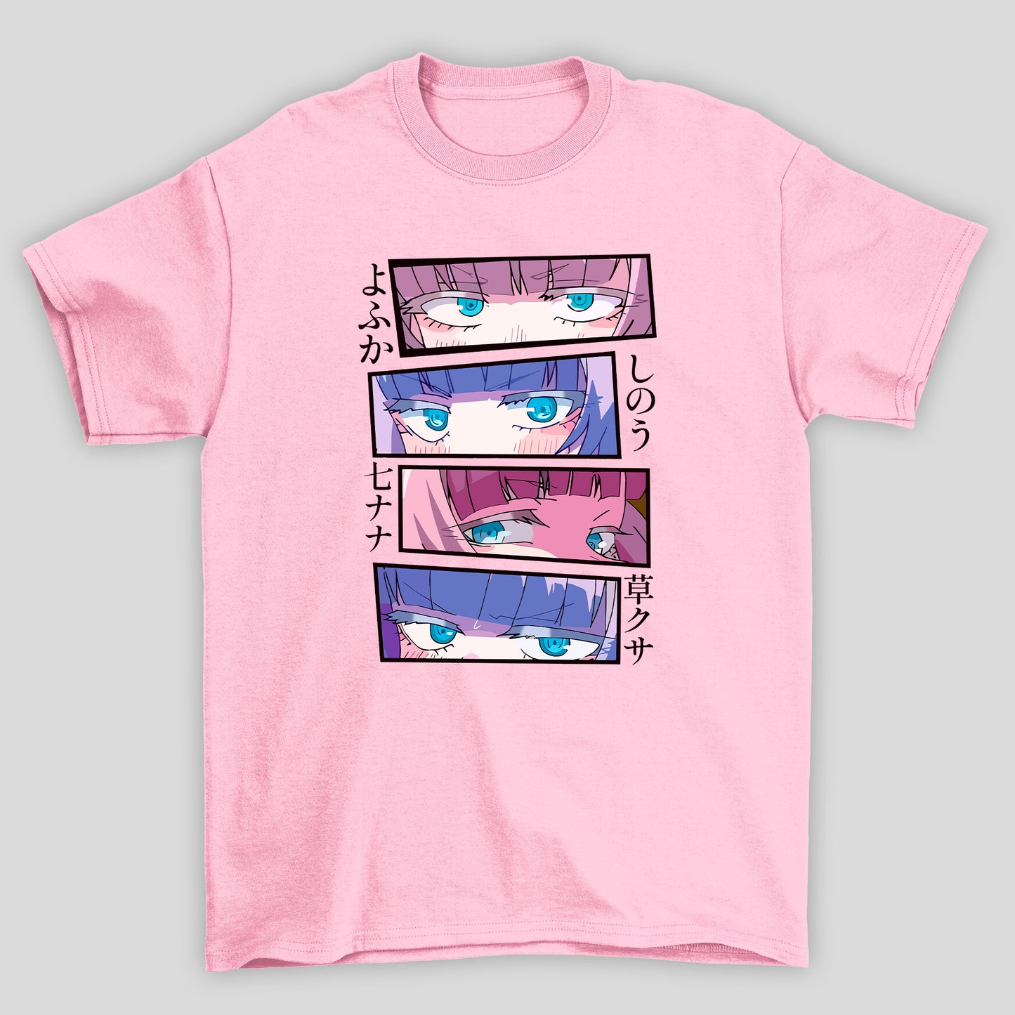 Camiseta Básica Unissex Yofukashi No Uta Nazuna Nanakusa Olhos