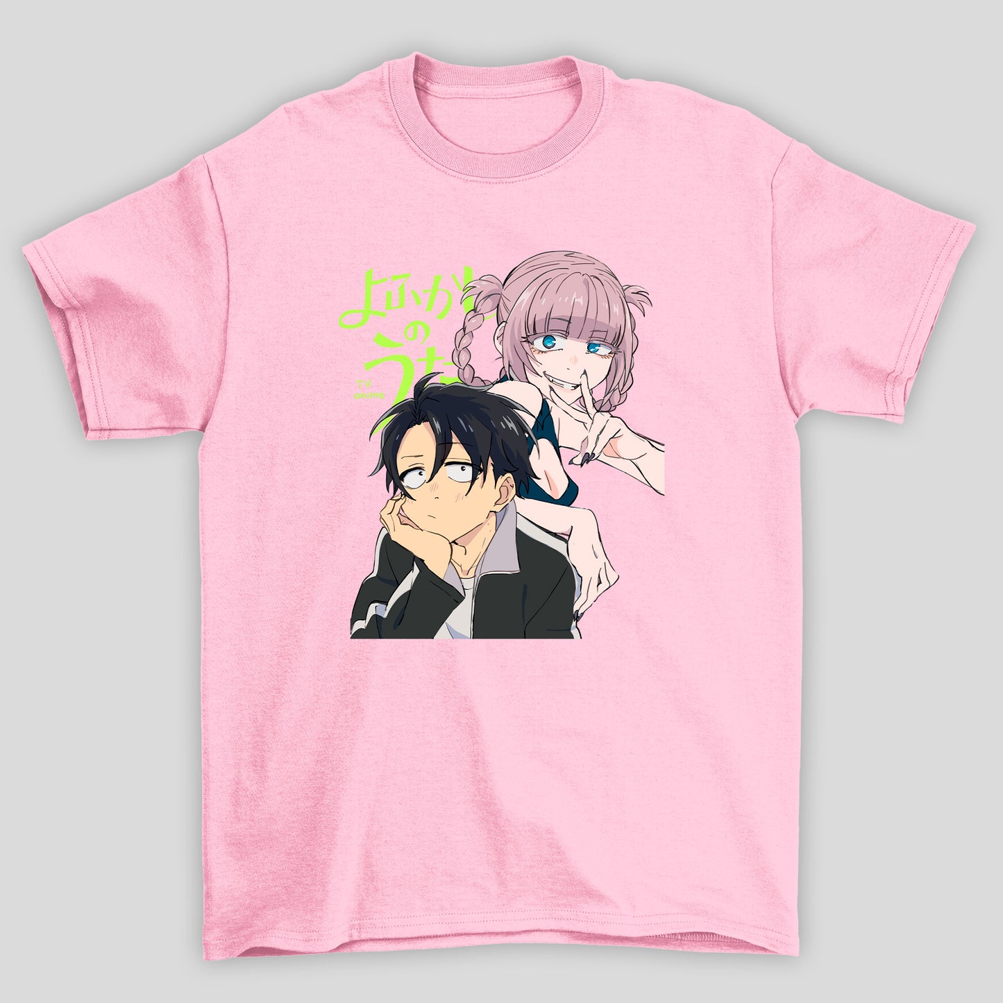 Camiseta Básica Unissex Yofukashi No Uta Nazuna Ko Yamori Kanji