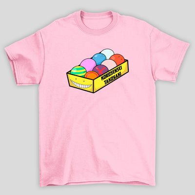 Camiseta Básica Unissex Koro Sensei Caixa Takoyaki