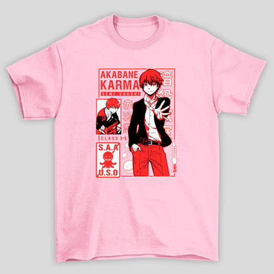 Camiseta Básica Unissex Koro Sensei Akabane Karma