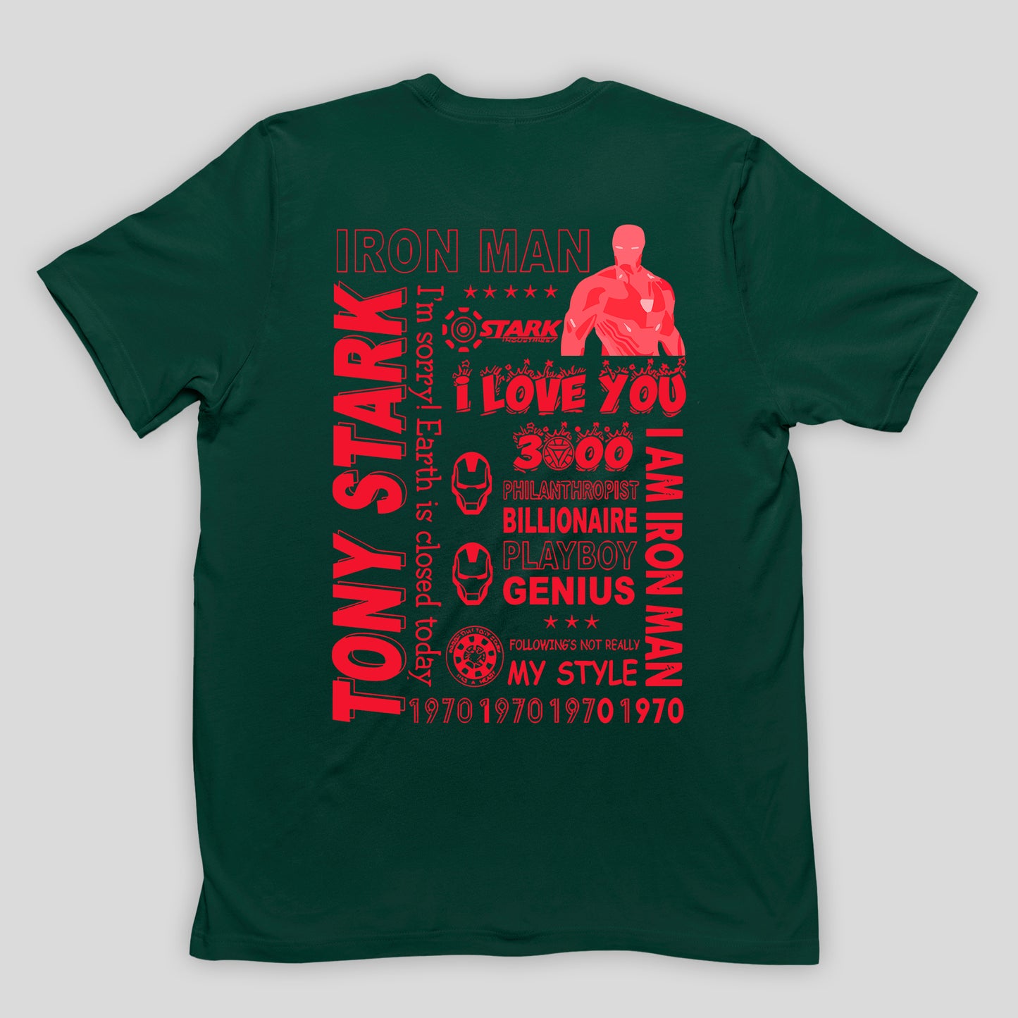 Camiseta Básica Unissex Homem de Ferro Stark Manhattan