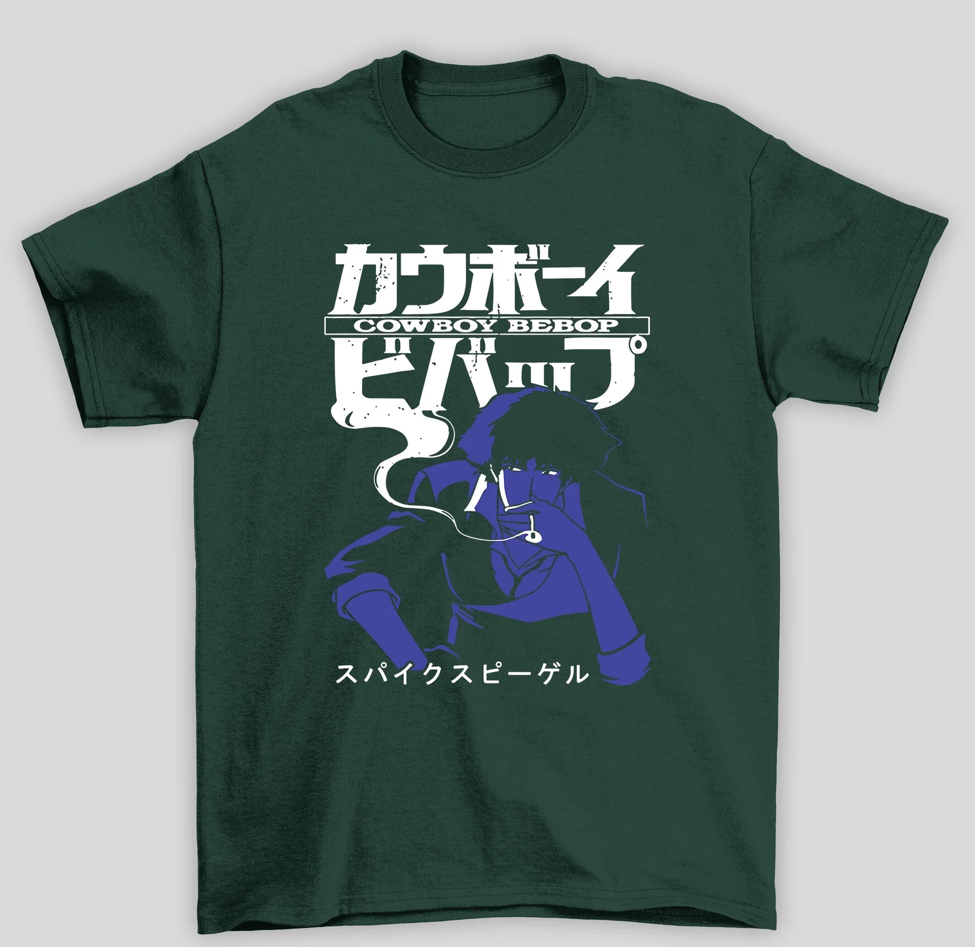 Camiseta Básica Unissex Cowboy Bepop Smoke- verde