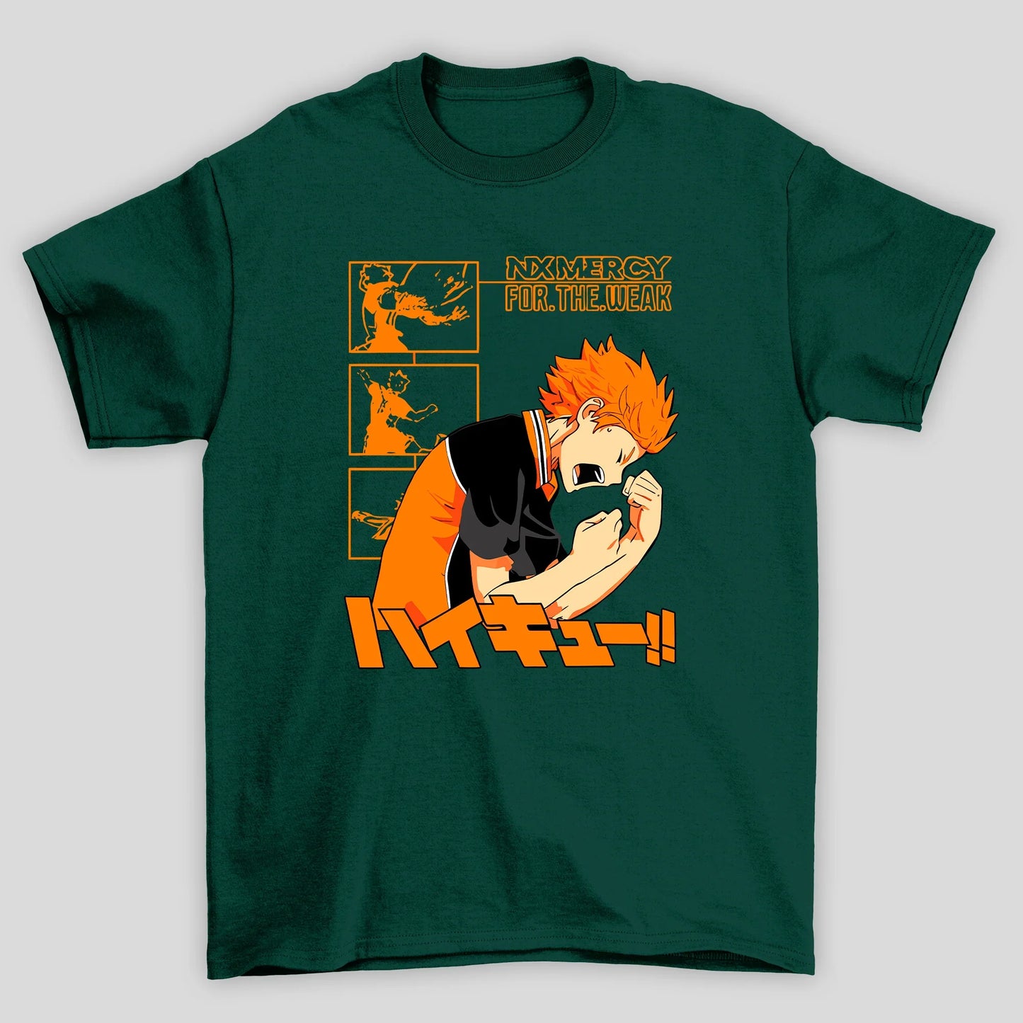 Camiseta Básica Unissex Hinata No Mercy Haikyuu