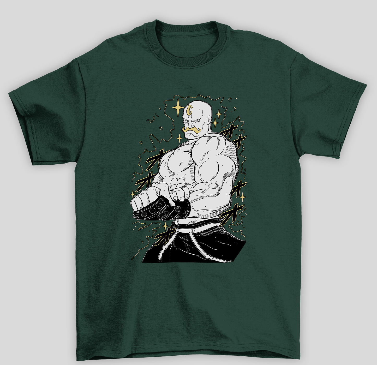 Camiseta Básica Unissex Fullmetal Alchemist Alex Louis Armstrong