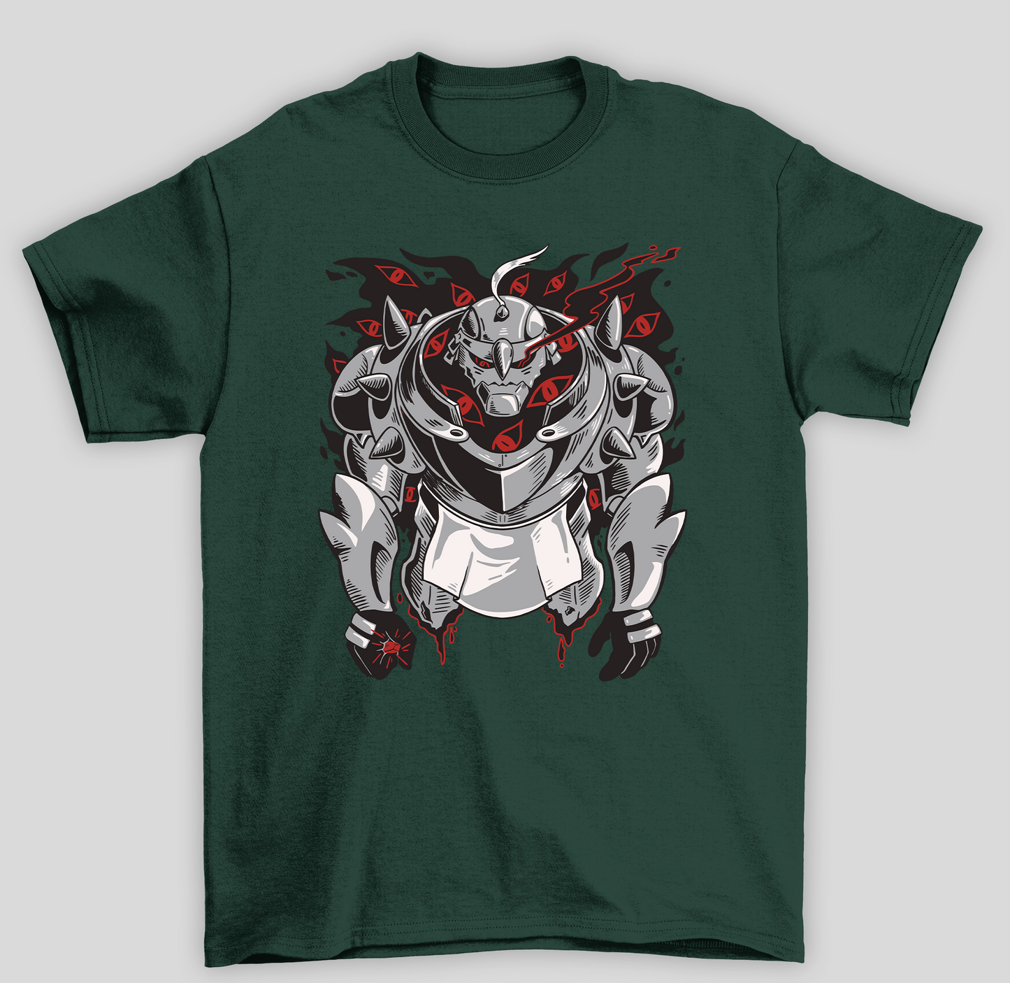 Camiseta Básica Unissex Fullmetal Alchemist Evil Alphonse