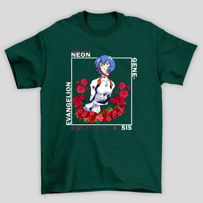 Camiseta Básica Unissex Neon Genesis Evangelion Rei Ayanami