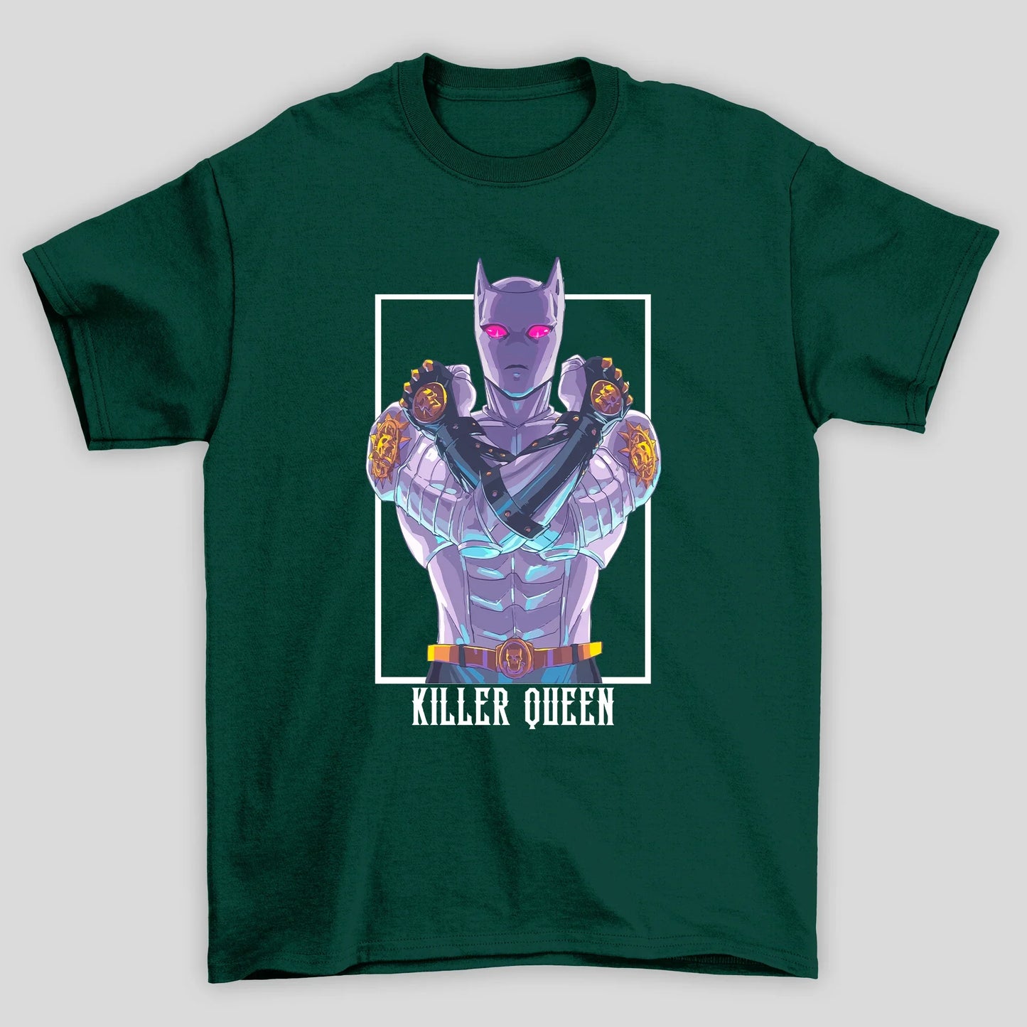 Camiseta Básica Unissex Jojo Bizarre Killer Queen Anime