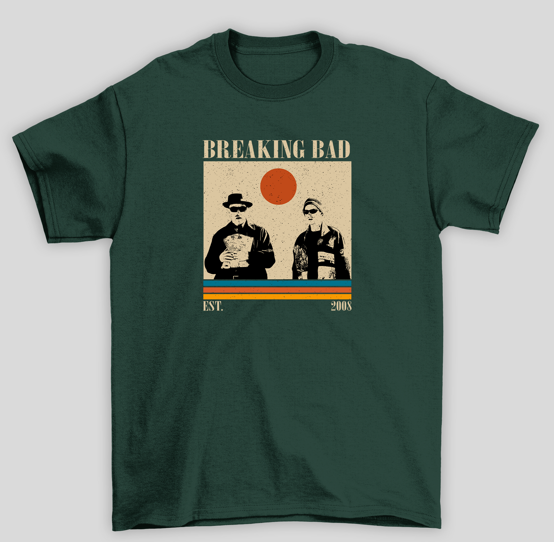 Camiseta Básica Unissex Breaking Bad Sol Est- verde