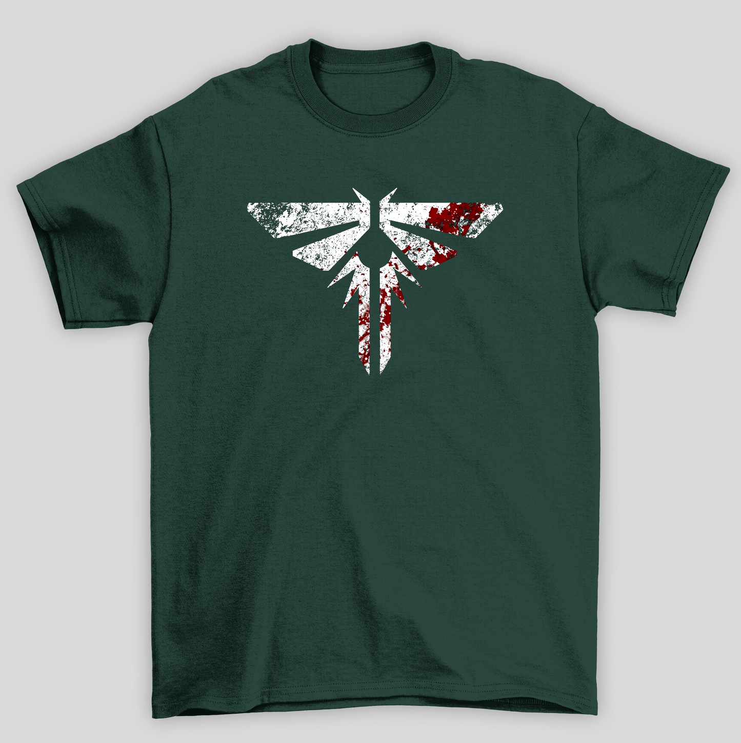Camiseta Básica Unissex The Last Of Us Simbolo Vagalumes Sangue